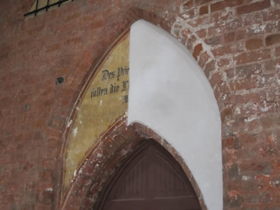apse partially restored
